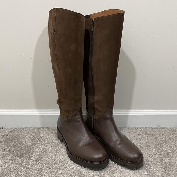 DUO Jeane Knee High Boots Women’s EU 39 / US 8 Brown Leather Riding Equestrian - Picture 2 of 13